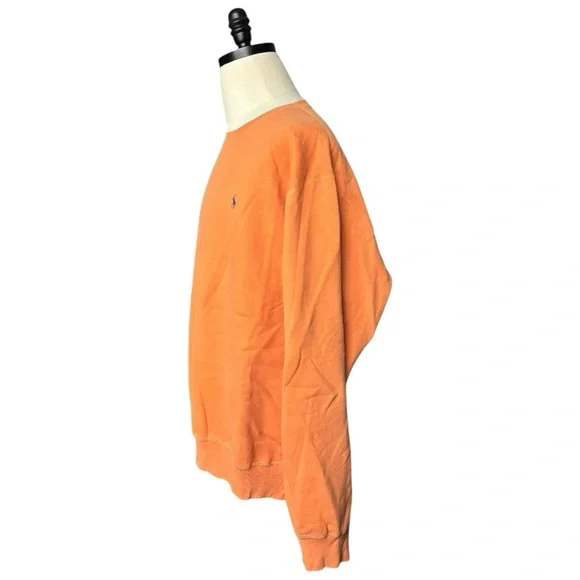 Polo Ralph Lauren Vintage 90’s orange crewneck cotton blend sweatshirtL